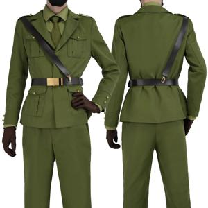 HOLOUN Axis Powers Anime Arthur Kirkland 코스프레 의상 유니폼 자켓 바지 셔츠 Cos Convention 할로윈 크리스마스