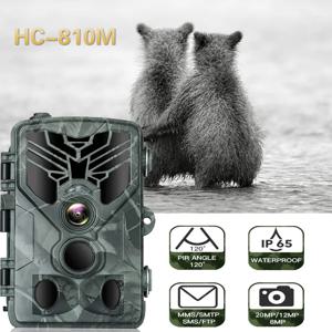 SUNTEKCAM 사냥 카메라 트레일 카메라 SMS MMS SMTP 2G 20MP 1080P HC810M 포토 트랩 0.3s 트리거 시간 야생 동물 감시