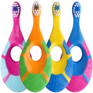 2Pcs 어린이 양동이 부드러운 강모 칫솔, 미끄럼 방지 손잡이, 대형 끝 매우 조밀한 부드러운 강모 칫솔, 어린이 껌 케어