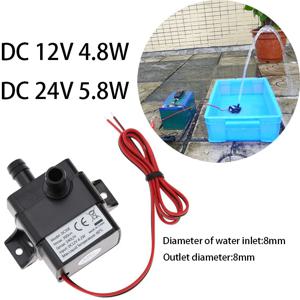 240L/H 워터 펌프 DC 12V 24V 태양열 브러시리스 모터 순환 잠수정 워터 펌프 4.8W 급수 펌프 풀 펌프 매우 조용함