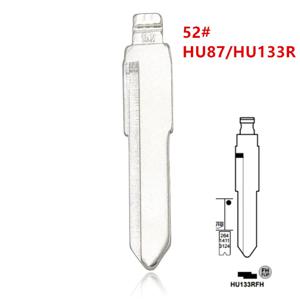 10개 52 #   HU87 HU133R keydiy KD xhorse VVDI JMD 용 Suzuki Swift 용 금속 Uncut 빈 플립 원격 키 블레이드. 52