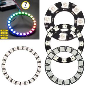 5V LED 링 Arduino WS2812 풀 컬러 드라이버 램프 조명 액세서리 용 개별 주소 지정 가능 RGB LED NeoPixel 링