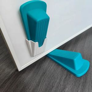 2Pcs 안전 실리콘 도어 스톱 스토퍼 블록 웨지 도어 스톱 도어 스톱퍼 홈 오피스 도어 후면 리테이너 충돌 방지 중지