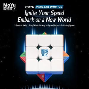 MoYu Weilong WRM V9 3X3 마그네틱 매직 스피드 큐브, 스티커리스 전문 피젯 장난감, Weilong V9 Cubo Magico 퍼즐