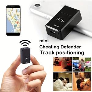 Gps 포지셔너 Gf07 미니 추적 포지셔너 Rea!time 추적 원격 차량 포지셔닝 모바일 녹음 청취 손실 방지