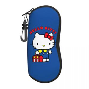 만화 헬로 키티 고양이 Merch 안경 케이스 소녀 소년 휴대용 고양이 안경 수호자 만화 안경 컨테이너