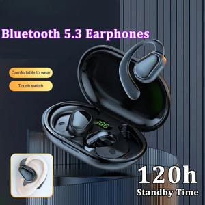 Bluetooth 5.3 헤드폰 귀고리 이어폰 무선 이어폰 HiFi 스테레오 방수 헤드셋 Xiaomi 용 소음 감소 이어 버드