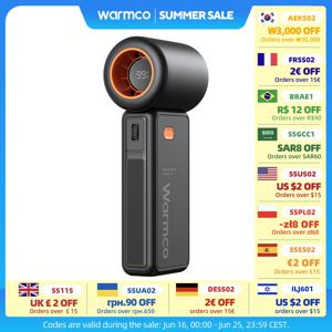 Warmco 휴대용 휴대용 팬, 5000mAh 강력한 미니 터보 팬, 여행 및 야외용 13000RPM 고속 USB 충전식