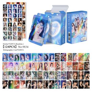 124 플래시 카드 TWICE 홀로그램 카드 새 앨범 주변 수집품 카드 스티커 양면 LOMO 카드 레이저 카드