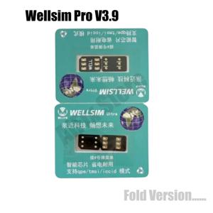 2 개/몫 iPhone 16 15 14 13 12 11 8 7 X 용 QPE Esim 모드가 포함 된 최신 Wellsim Pro V3.9 접이식 버전