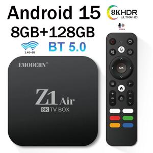Z1 Air TV Box 안드로이드 15 스마트 Allwinner H313 쿼드 코어 8GB 128GB 지원 1080P 8K 4K WiFi 4G 5G BT5.0 음성 미디어 플레이어 iptv