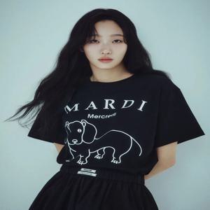2025 여름 최신 여성 의류 한국 패션 명품 트렌드 닥스훈트 강아지 코튼 프린트 티셔츠 패션 통기성 Y2K