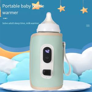 휴대용 아기 젖병 절연 슬리브, LCD 화면이 있는 아기 우유 절연 장치, 자동차 여행용 USB 절연 병, Porta