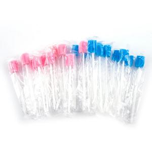 10Pcs 일회용 구강 관리 스폰지 면봉 무향 무균 치과 면봉 패드 구강 스폰지 스틱 개별적으로 포장