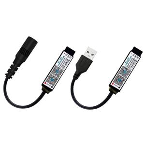 미니 RGB 블루투스 호환 컨트롤러 RGB 테이프 조명에 대 한 음악 LED 라이트 스트립 컨트롤러 스마트 APP 제어 DC 5V 12V 24V