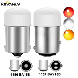 BLALION 2 PCS P21/5W BA15S 1156 LED 전구 PY21W BAY15D 1157 방향 지시등 12V 7000K 역방향 브레이크 정지 주차 백업 전구