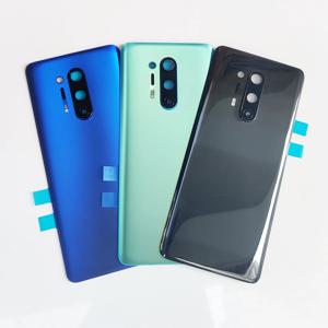 One Plus 8 Pro A+ Gorilla Glass 5 OnePlus 8 Pro 뒷문 교체용 하드 배터리 케이스용 후면 하우징 커버