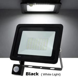 PIR 모션 센서 LED 투광 조명 220V 방수 유도 램프 스포트라이트 야외 정원 거리 벽 안뜰 Lightling