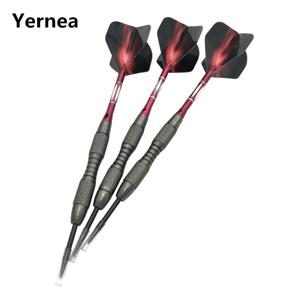 다트 3Pcs Profeeional 하드 다트 약 20g 실내 스포츠 엔터테인먼트 던지기 운동 빨간색 알루미늄 다트 샤프트 비행