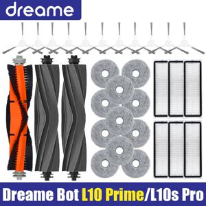 Dreame Bot L10 Prime / L10s Pro / L10 Pro 액세서리 메인 사이드 브러시 Hepa 필터 걸레 천 로봇 교체 예비 부품