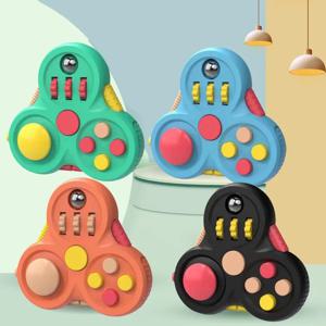 회전 매직 콩 성인 안티 스트레스 Fidget 장난감 자폐증 ADHD 스트레스 릴리프 손가락 끝 장난감 Fidget Pad