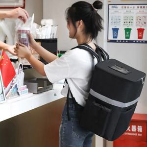 초대형 보온 식품 가방, 냉장고 박스, 신선도 유지, 식품 배달 배낭, 단열 쿨백, 35L