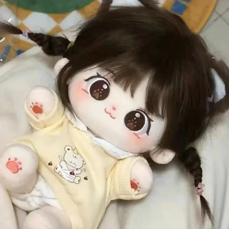 20cm Miaomiao 코튼 인형 재고 교환 가능한 아기 옷 봉제 인형 복장 Cospslay 애니메이션 피규어 어린이 소녀 장난감