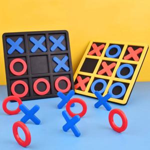 OX Tic-tac-toe 체스 부모-자식 대화 형 레저 보드 몬테소리 게임 체스 개발 지능형 교육 장난감