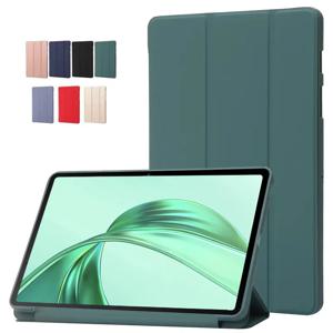 명예 패드 X8a 2024 케이스 용 Coque Funda Honor Pad X8a 케이스 커버 용 PU 가죽 부드러운 실리콘 백 스탠드 태블릿 쉘 11 인치