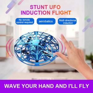 다채로운 충돌 방지 비행 헬리콥터 매직 핸드 UFO 공 항공기 감지 미니 유도 드론 키즈 전기 장난감 선물