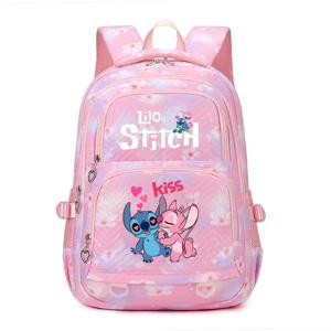디즈니 Lilo 스티치 학교 배낭 학생 십대 책 가방, 소년 소녀 여성 배낭, 배낭 여행 Mochila Escolar