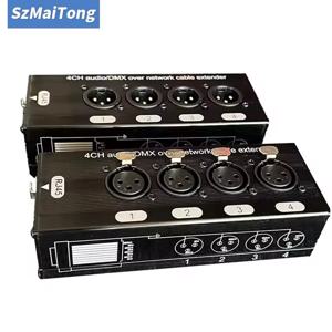 1쌍 1 남성 + 1 여성 4 채널 3 핀 멀티 네트워크 XLR 케이블 무대 사운드 조명 및 녹음 스튜디오-RJ45 Ethercon