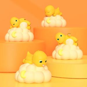 Nailong 밤 빛 드래곤 모양 침실 실리콘 빛 잠자는 침대 옆 테이블 램프 어린이 소년 소녀 생일 선물 책상 장식