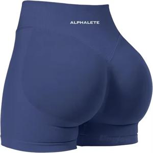 Alp 여름 체육관 반바지 임팩트 반바지 리브 밴드 Dyfne 요가 반바지 Seamless Scrunch Bum Workout 부티 스트레치 러닝 피트니스