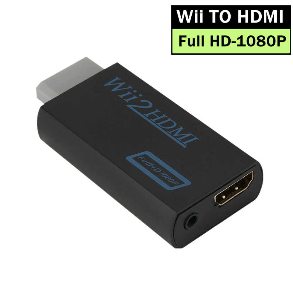 Wii 용 1080P HDMI 호환 어댑터 변환기 PC HDTV 모니터 용 3.5mm 오디오 720P Wii2 HDMI WII2HDMI 변환기 어댑터