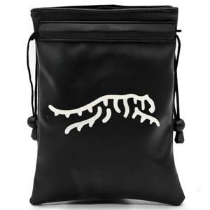 추상 타이거 골프 귀중품 주머니, Drawstring 마감이 있는 PU 가죽 골프 티 파우치, 남성용 골퍼 아빠를 위한 액세서리