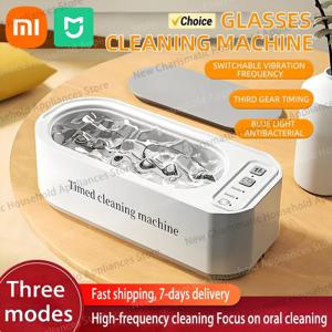 Xiaomi MIJIA 초음파 안경 클리너 50KHz 콘택트 렌즈 클리너 가정용 타이머 쥬얼리 칫솔 클리너 브러시 틀니 New