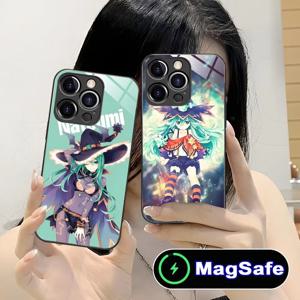 데이트 어 라이브 나츠미 쿄노 아이폰 16 15 14 13 12 11 Pro Max Plus Mini MagSafe 무선 유리 컬러 프린팅 폰 케이스