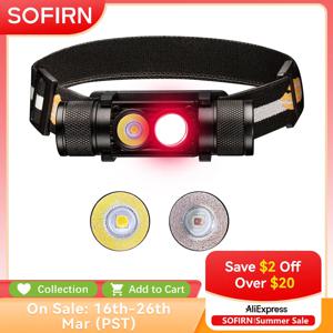 H25LR LED 충전식 헤드램프 90 높은 CRI 밝은 백색광 및 660nm 딥 레드 토치를 갖춘 강력한 헤드 손전등
