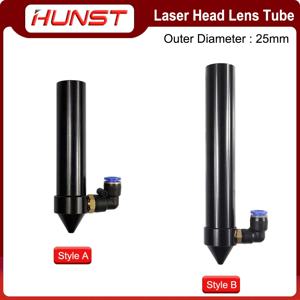 HUNST CO2 레이저 헤드 렌즈 튜브 에어 노즐, 레이저 출력 렌즈 직경 20mm, 초점 거리 50.8mm, 63.5mm 조각 절단기