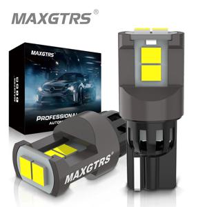 2x W5W 3080 SMD 자동차 T10 LED 194 168 웨지 교체 역방향 계기판 램프 클리어런스 조명용 흰색 파란색 전구