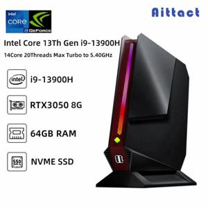 게임용 미니 PC Intel Core 13세대 i9 13900H i7 12700H, Nvidia RTX 4060 8G 데스크탑 컴퓨터 Windows 11 WiFi 6 Bluetooth 5.2