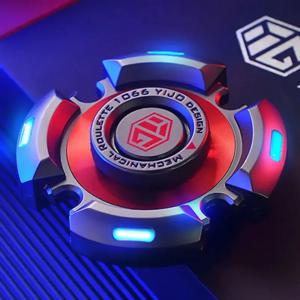 성인과 어린이를 위한 Fidget 스피너, 스트레스 불안 ADHD 구호 Figets 장난감, 빛나는 빛이 있는 금속 손가락 손 스피너 장난감