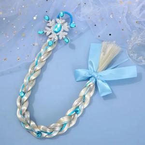 여자 눈송이 머리 활 어린이 무지개 머리 넥타이 공주 액세서리 유아 눈송이 Elastics 아기 액세서리 헤어 밴드 끈