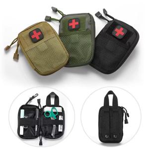 DIZETION 전술 EDC 몰리 파우치, 작은 의료 허리 팩, 전화 케이스 거치대, 야외 하이킹, 사냥 액세서리, 응급 처치 가방