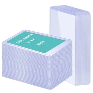 25/50pcs 카드 슬리브 홀더 하드 플라스틱 게임 카드 TopLoaders PVC 장난감 탑 로더 프로텍터 거래 스토리지 선물 3X4 인치