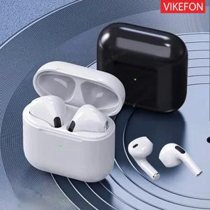 Pro 4 TWS 무선 헤드폰 이어폰 Bluetooth 호환 5.0 iPhone 용 마이크가있는 방수 헤드셋 Xiaomi Bluetooth 이어 버드