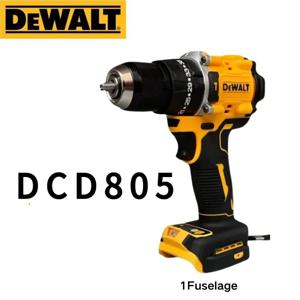 DeWalt 브러시리스 충전식 리튬 배터리 임팩트 드릴, 다기능 전기 핸드 드릴, Dcd805, 20V