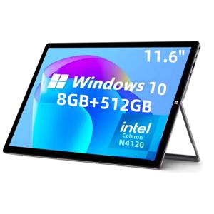 8GB RAM 512GB SSD ROM 11.6인치 Windows 10 태블릿 PC Intel Celeron 프로세서 N4120 CPU 1920 x 1080 픽셀 2 x USB 3.0 포트 유형-C