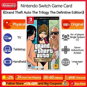 그랜드 테프트 오토 GTA 닌텐도 스위치 게임 딜, 3 부작 최종 에디션, 오리지널 피지컬 게임 카드, 스위치 OLED 라이트용